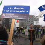 images de la manifestation  air canada du 13 novembre 2021-3